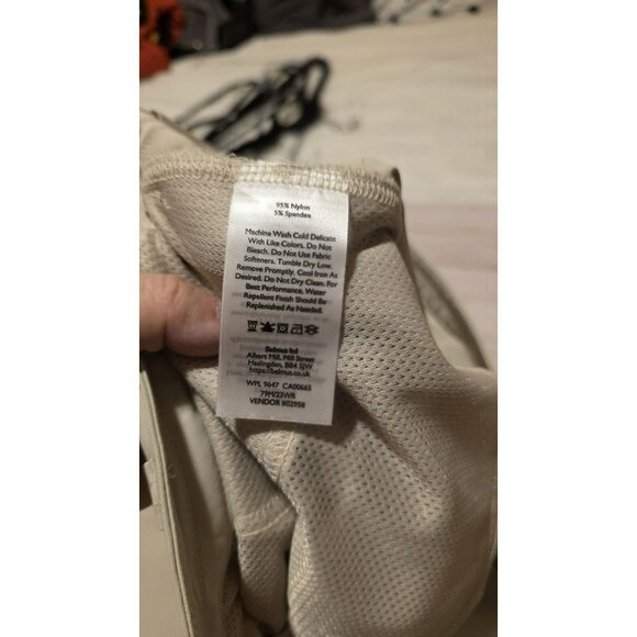 EDDIE BAUER Tech Capri Pants Womens 10 Pumice Cargo Nylon Stretch UPF 50+ NWT - Picture 10 of 11